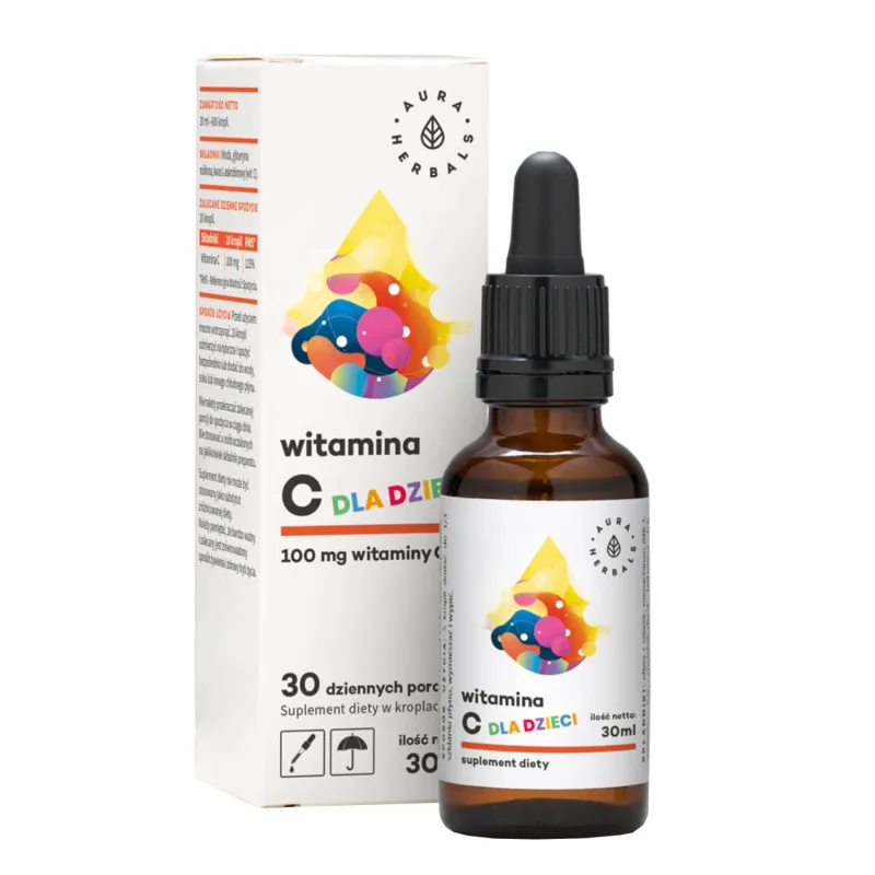 Aura Herbals Vitamina C pentru copii, picături, 30 ml — preț și oferte
