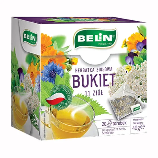 Belin Buchet 11 ierburi, ceai de plante, 2 g x 20 pliculețe — preț și oferte