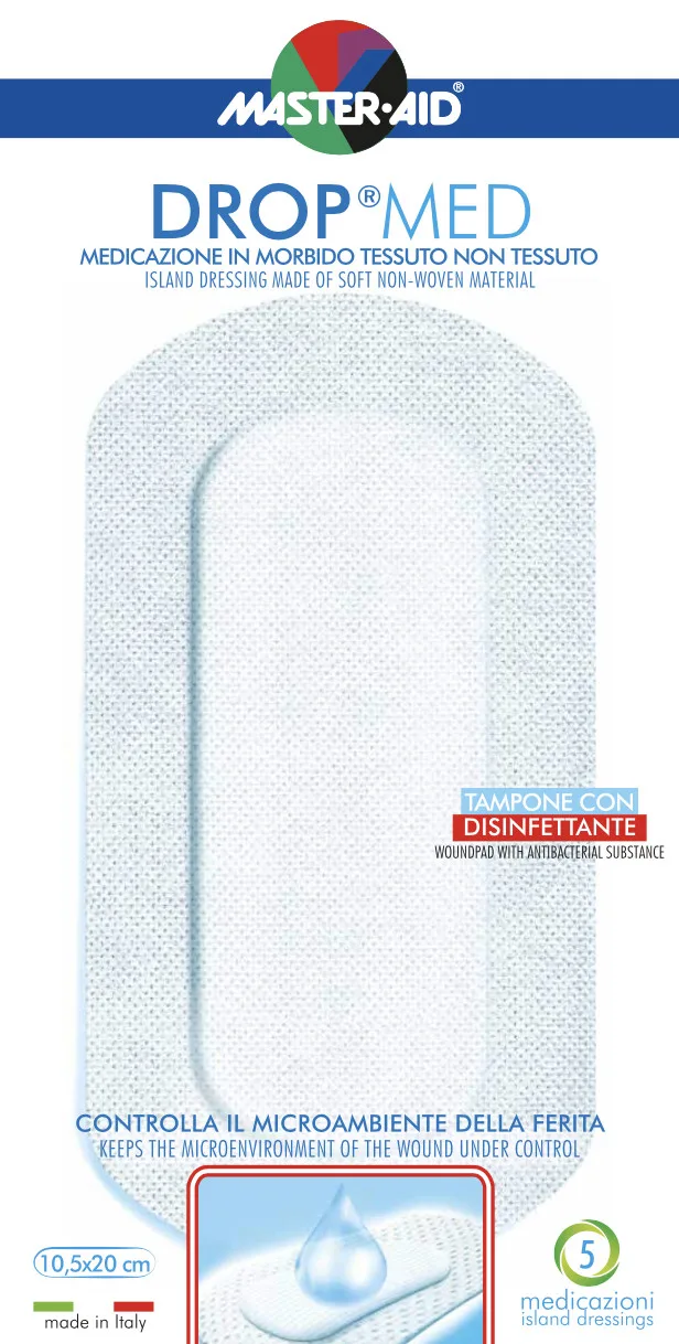 MASTER-AID Drop Med pansament postoperstor 10,5x20cm x5buc Origomedical — preț și oferte