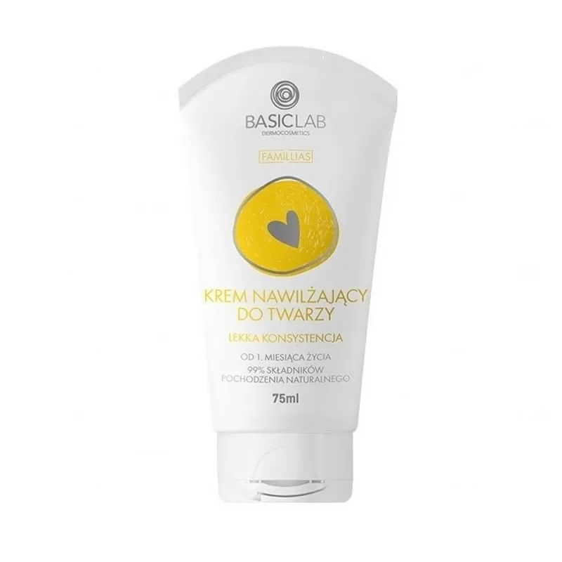 BasicLab Famillias, cremă hidratantă facială, textură ușoară, de la 1 lună, 75 ml — preț și oferte