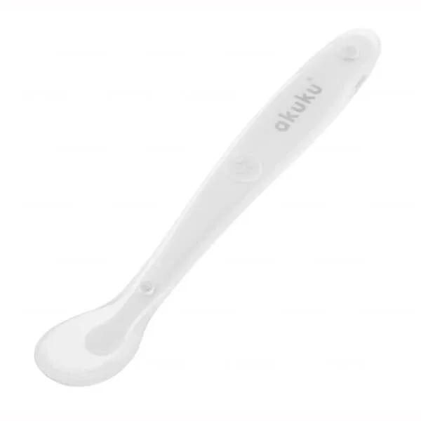 AKUKU, lingură de silicon, alb, A0417, de la 4 luni, 1 buc — preț și oferte