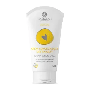 BasicLab Famillias, cremă hidratantă facială, textură bogată, de la 1 lună, 75 ml