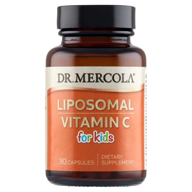 Dr. Mercola Vitamina lipozomală pentru copii, vitamina C lipozomală pentru copii, 30 capsule — preț și oferte
