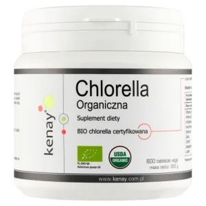 Kenay, Chlorella organică, 600 comprimate