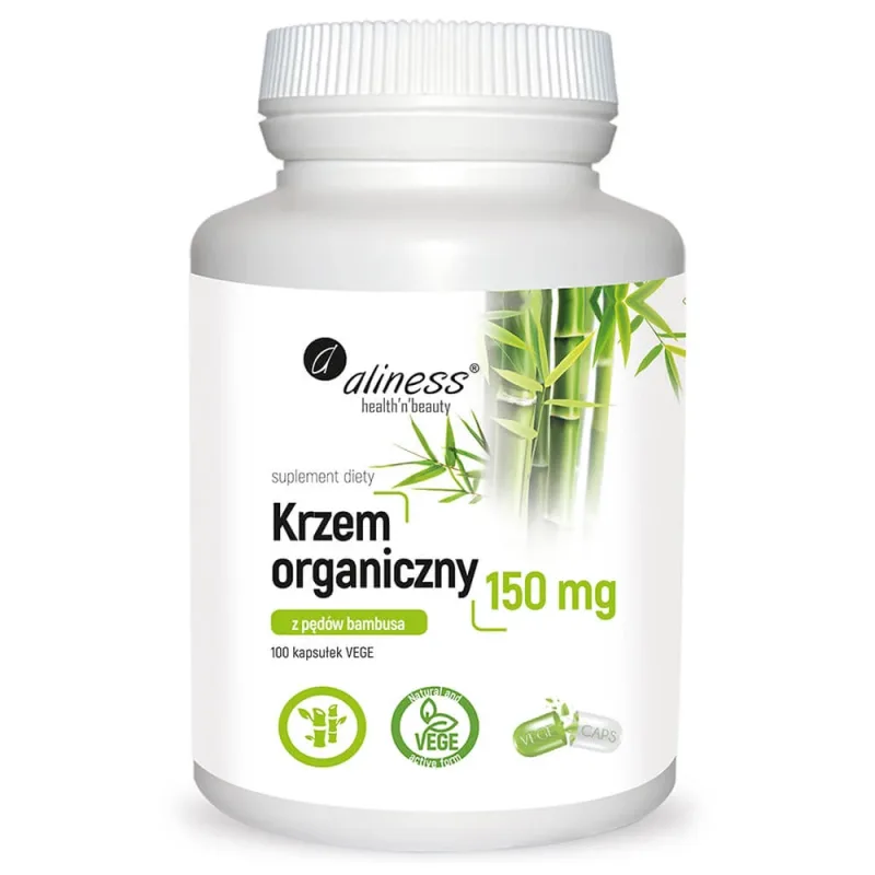Aliness Siliciu organic din muguri de bambus 150 mg , 100 capsule — preț și oferte