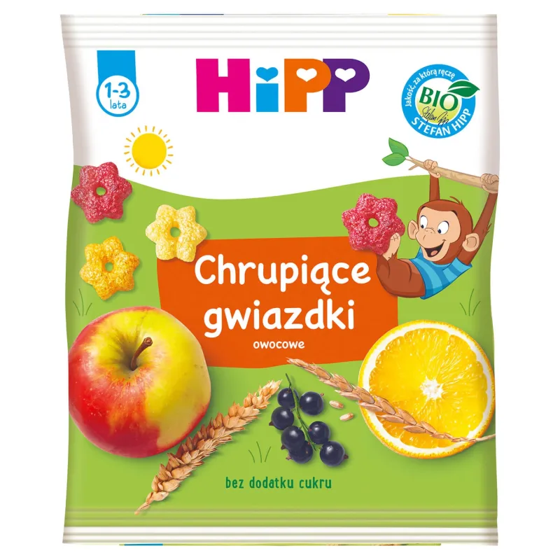 HiPP Crunchy Bio stele, fructe, 30 g — preț și oferte