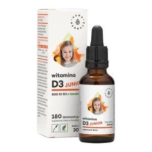Aura Herbals, Vitamina D3 Junior 800 UI, picături, 30 ml