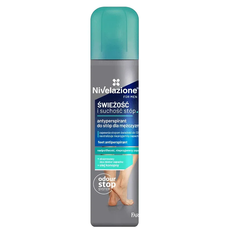 Nivelazione, Pentru bărbați, antiperspirant pentru picioare pentru bărbați, 180 ml Farmona — preț și oferte
