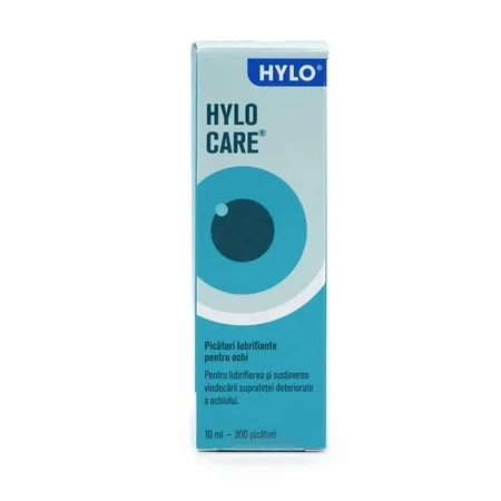 Picaturi lubrifiante pentru ochi Hylo Care, 10 ml – Ursapharm URSAPHARM ARZNEIMITTEL — preț și oferte