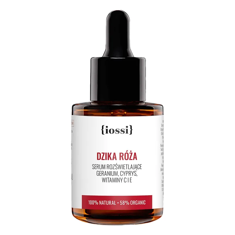 Iossi Wild Rose, ser iluminator, geranium, cypress, vitaminele C și E, 30 ml — preț și oferte