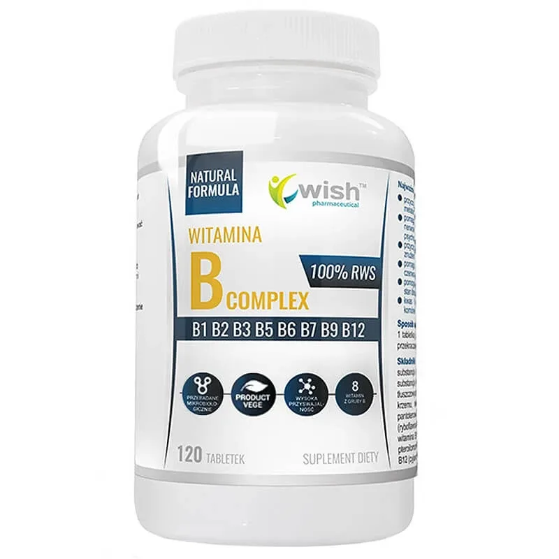 Wish, Complex de vitamina B, 120 comprimate — preț și oferte