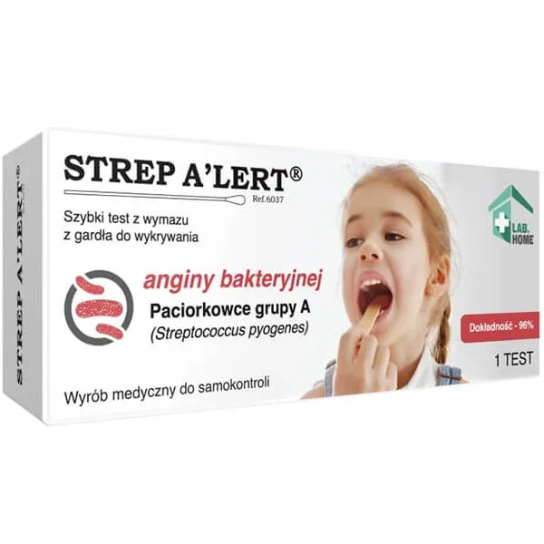 LabHome Strep A'Lert, test cu tampon în gât pentru detectarea amigdalitei bacteriene și a scarlatinei, 1 buc — preț și oferte