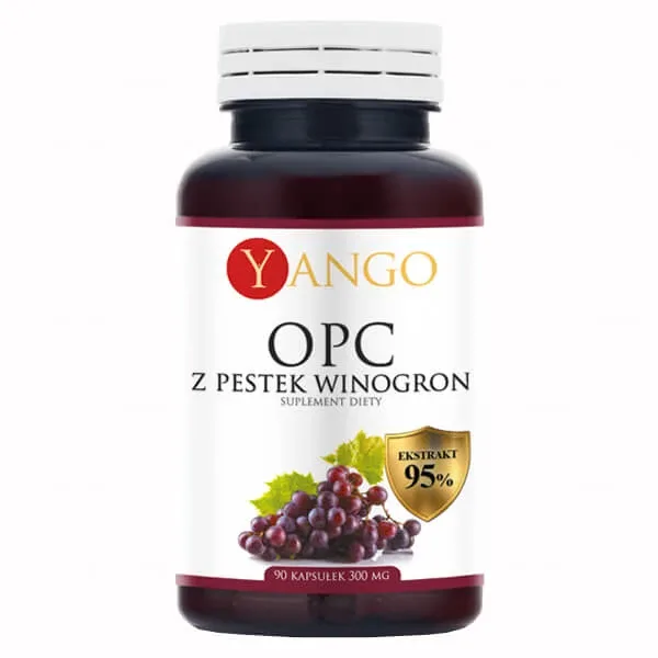 Yango, OPC din semințe de struguri, extract 95%, 90 capsule — preț și oferte