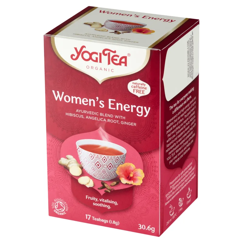 Yogi Tea Women's Energy, ceai energetic pentru femei, BIO, 1,8 g x 17 pliculețe — preț și oferte
