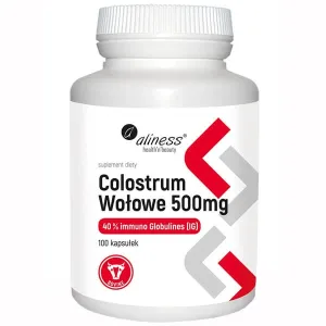 Aliness Colostru de vită 500 mg GI 40%, 100 capsule