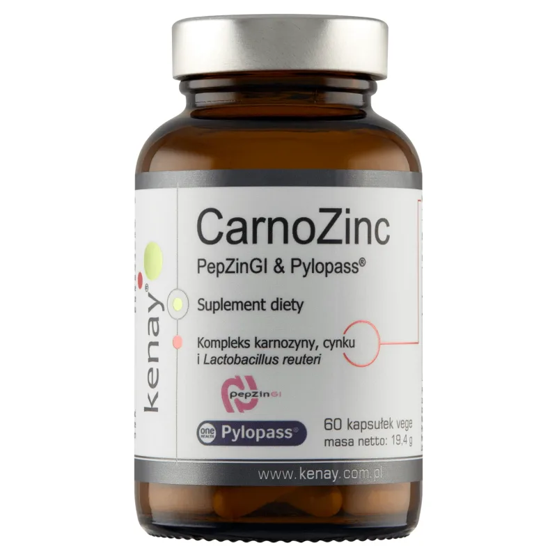 Kenay CarnoZinc PepZinGl &amp; Pulopass, 60 capsule — preț și oferte