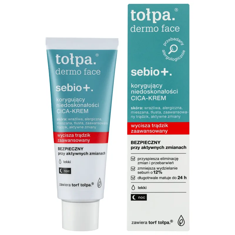 Tolpa Dermo Face, Sebio +, cremă de corectare a imperfecțiunilor, 40 ml — preț și oferte