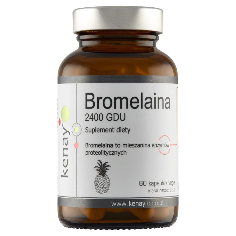 Kenay Bromelain 2400 GDU, 60 capsule — preț și oferte