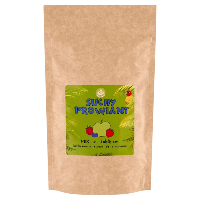 Helpa, Porridge uscat, Bucăți de fructe liofilizate, Căpșuni, Zmeură, Afine, Mere, 10 g — preț și oferte