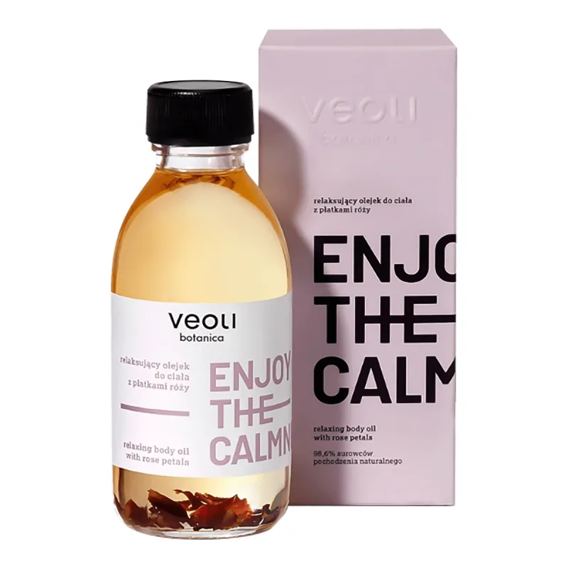 Veoli Botanica, Enjoy The Calmness, ulei de corp cu petale de trandafir, 150 ml — preț și oferte