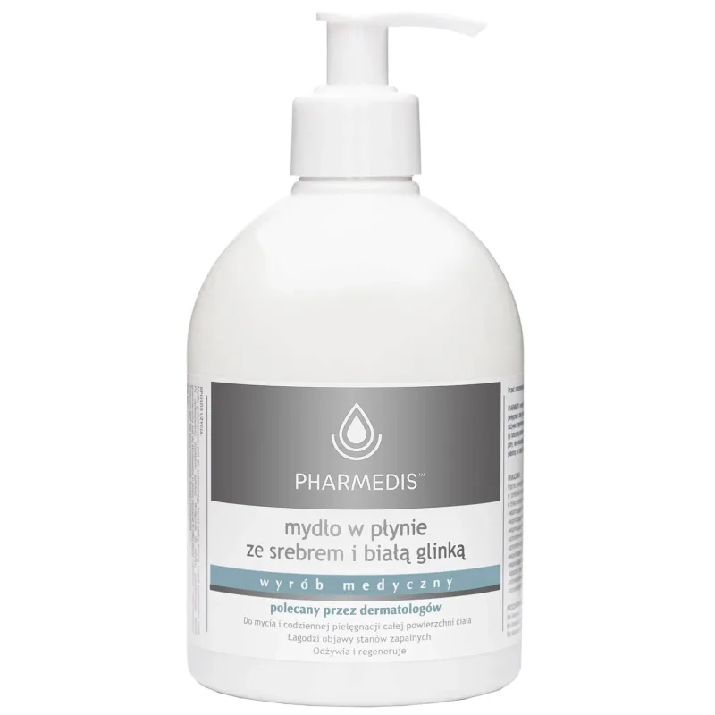 Pharmedis Kropla Zdrowia, săpun lichid cu argint și argilă albă, 500 ml — preț și oferte