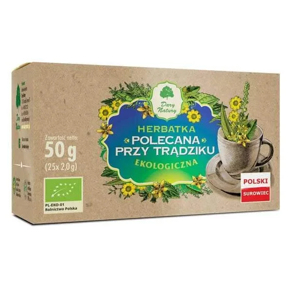 Dary Natury Recomandat ceai pentru acnee, organic, 2 g x 25 pliculețe — preț și oferte