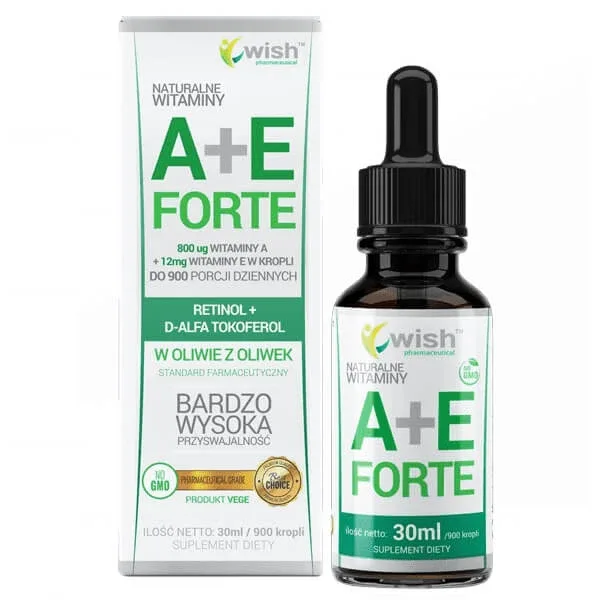 Wish Vitamina A + E Forte, picături, 30 ml — preț și oferte