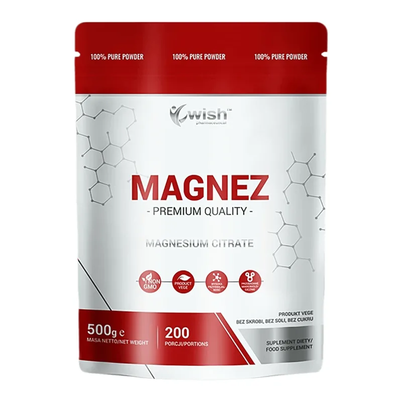 Wish Magnesium, citrat de magneziu, 500 g — preț și oferte