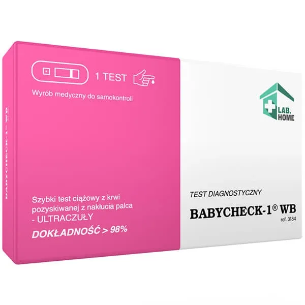 LabHome Babycheck-1, WB Test de sarcină prin prelevare de sânge de la deget, 1 buc — preț și oferte