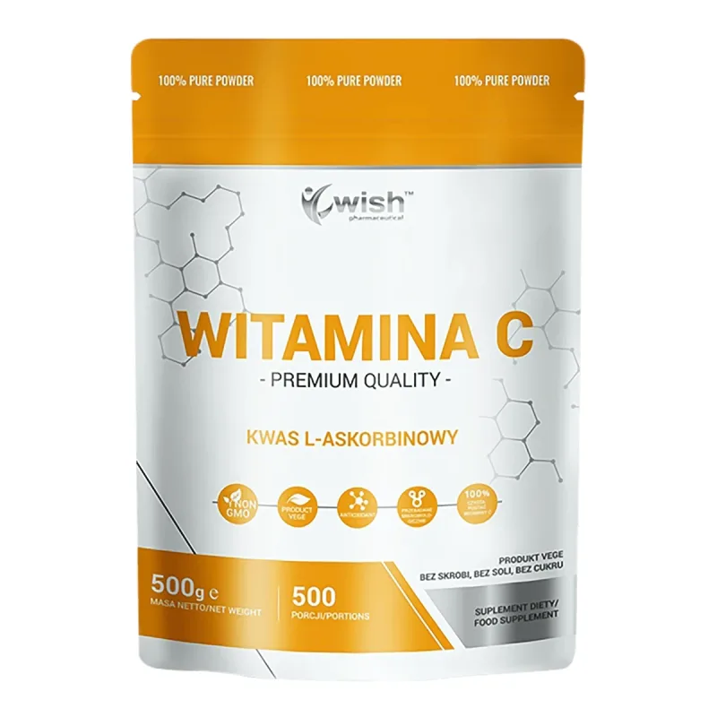 Wish Vitamina C, acid L-ascorbic, 500 g — preț și oferte