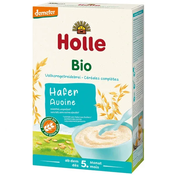 Holle Terci de ovăz Bio, cereale integrale, fără lapte, după 5 luni, 250 g — preț și oferte