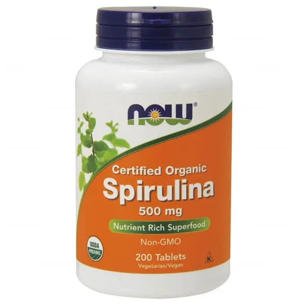 Now Foods, Spirulina 500 mg, 200 comprimate — preț și oferte