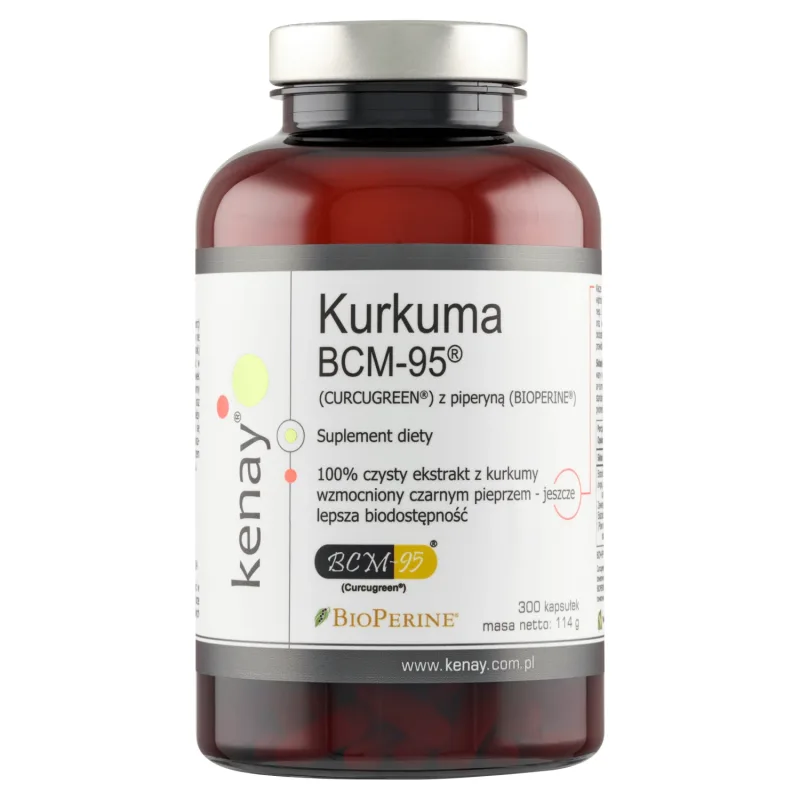 Kenay Turmeric BCM-95 cu piperină, 300 capsule — preț și oferte