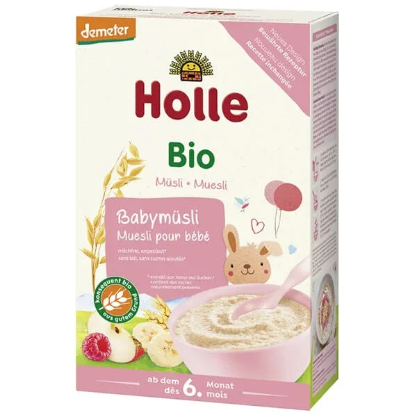 Holle Bio muesli terci cu fructe, fără lapte, după 6 luni, 250 g — preț și oferte