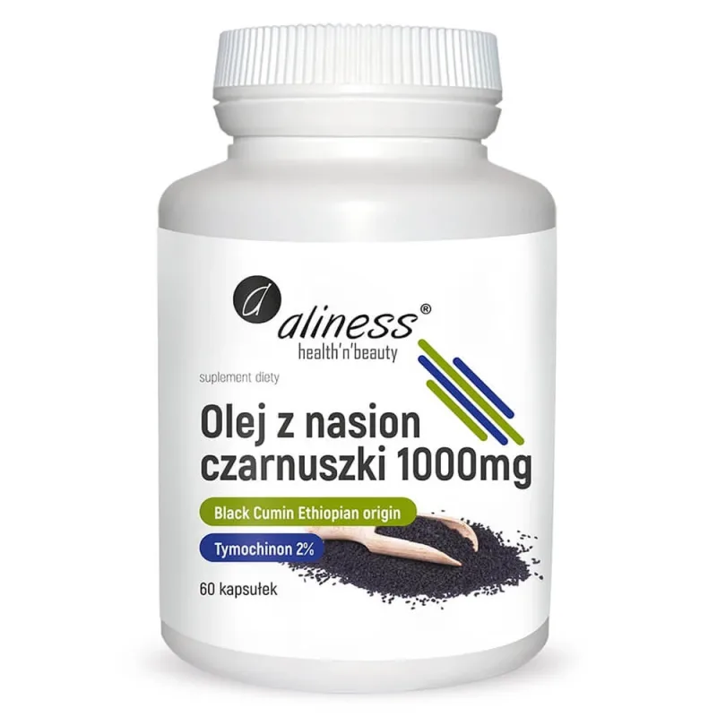 Aliness Ulei de semințe de Nigella 1000 mg, 60 capsule — preț și oferte