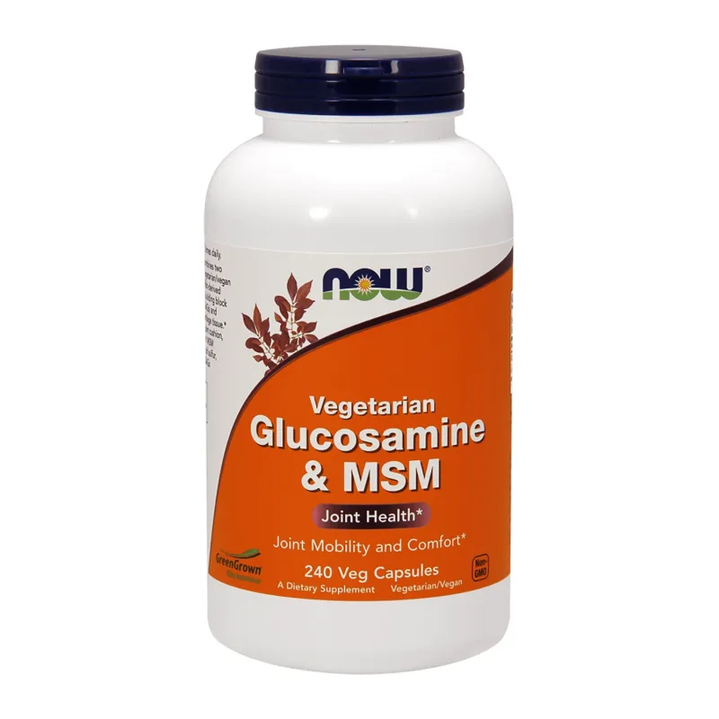 Now Foods Glucozamină MSM, 240 capsule vegetariene — preț și oferte