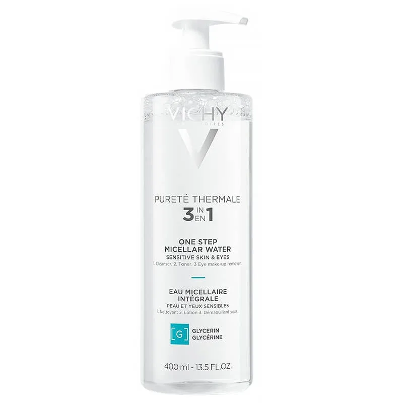 Vichy Purete Thermale, Apă micelară pentru piele sensibilă, 400 ml — preț și oferte
