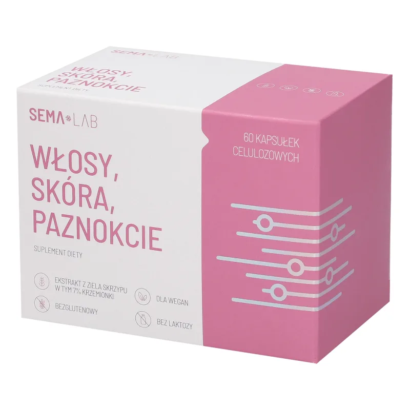 SEMA Lab Păr, piele, unghii, 60 capsule de celuloză — preț și oferte