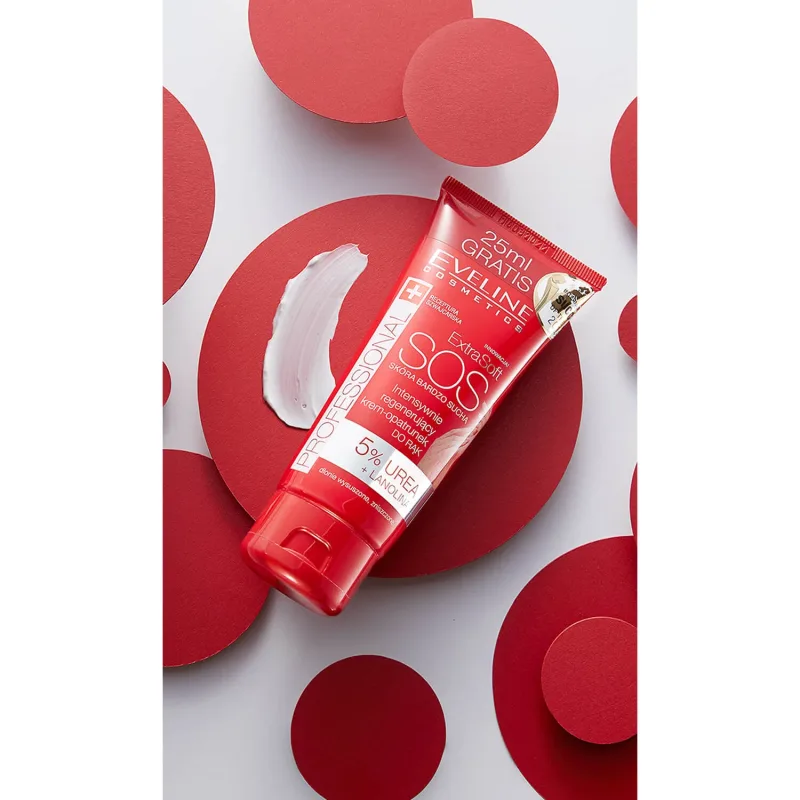 Eveline Cosmetics ExtraSoft SOS, cremă pentru mâini, piele foarte uscată, 75 ml + 25 ml cadou — preț și oferte