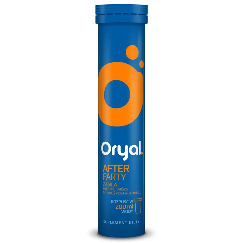 Oryal After Party, aromă de portocale, 18 comprimate efervescente USP — preț și oferte