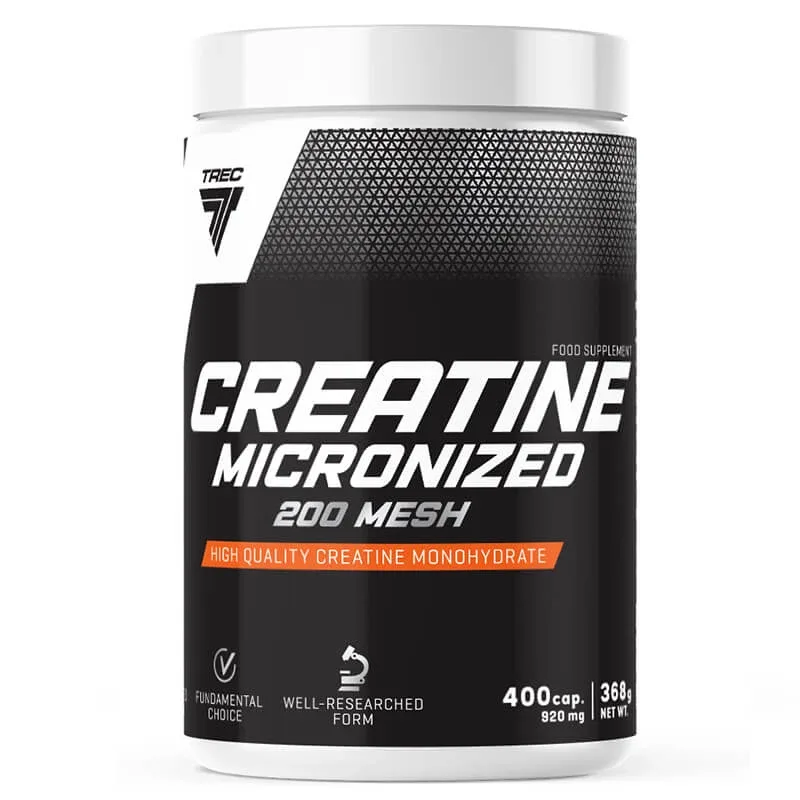 Trec, Creatină micronizată 200 Mesh, 400 capsule — preț și oferte