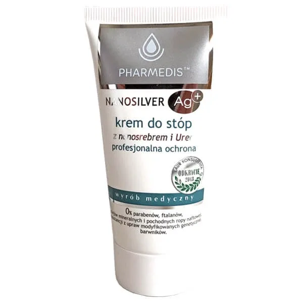 Pharmedis, cremă pentru picioare cu nanosilver și uree, 50 ml — preț și oferte