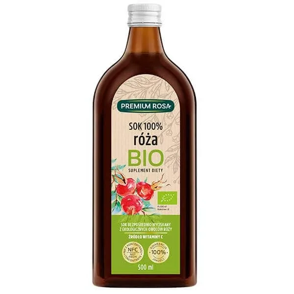 Premium Rosa Wild Rose, 100% suc de fructe organic, 500 ml — preț și oferte