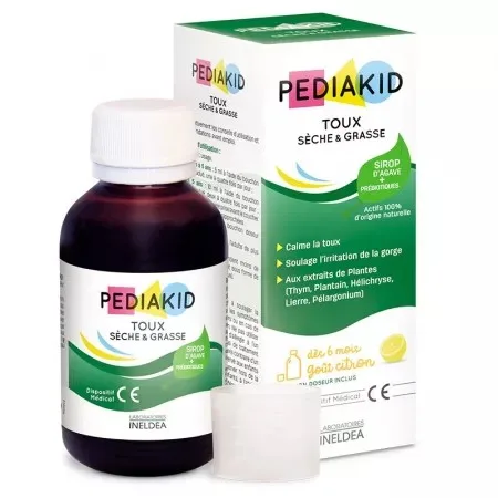 Sirop de tuse uscata si expectoranta, Toux, 125 ml, Pediakid LABORATOIRES INELDEA — preț și oferte