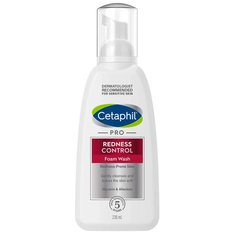 Cetaphil Pro Redness Control, spumă de curățare facială, piele sensibilă, 236 ml — preț și oferte