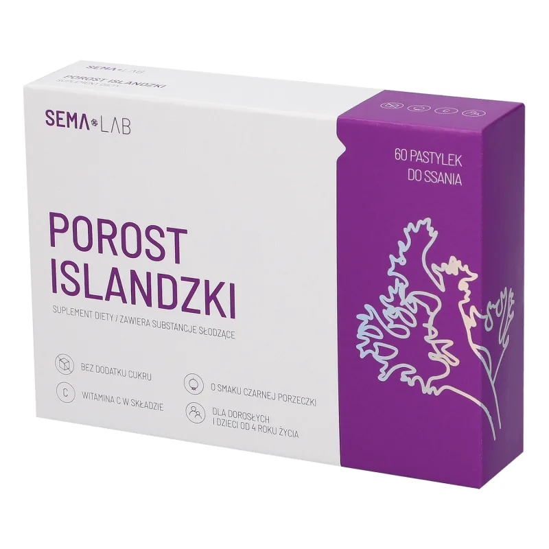 SEMA Lab Icelander, aromă de coacăze negre, 60 pastile — preț și oferte