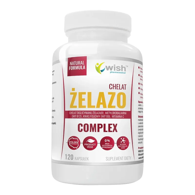 Wish Iron Chelate Complex, 120 capsule — preț și oferte