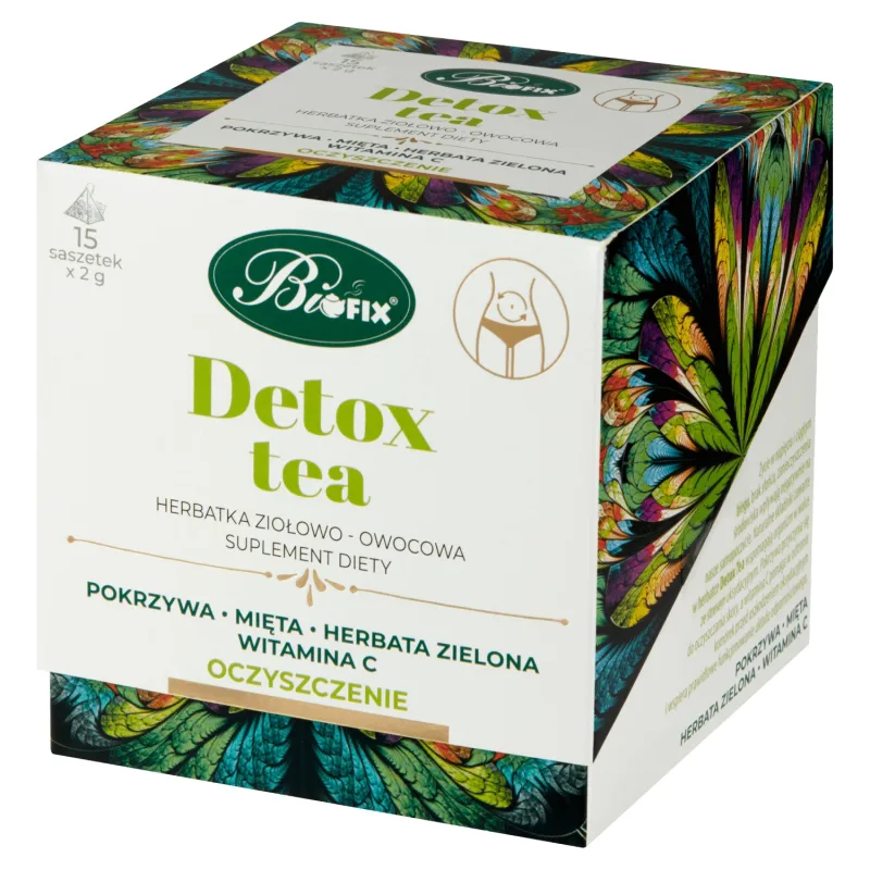 Bi Fix, Ceai de detoxifiere, ceai de plante și fructe, 15 pliculețe — preț și oferte