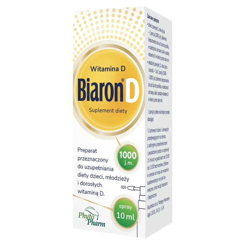 Biaron D, vitamina D 1000 UI, spray, 10 ml Phytopharm — preț și oferte