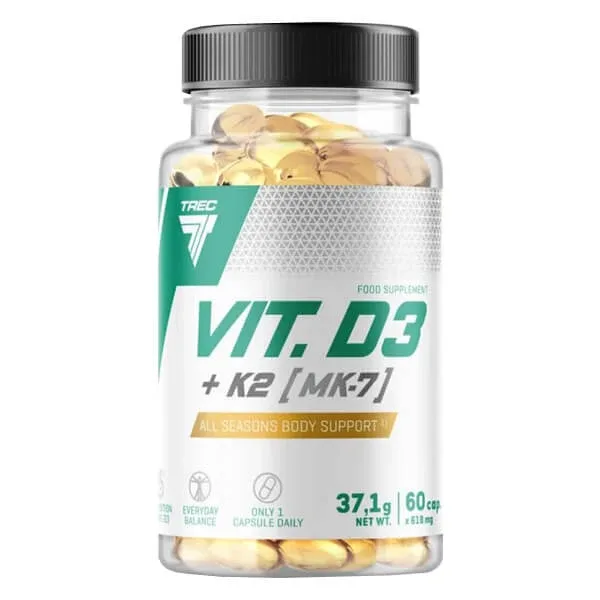 Trec Vit. D3 + K2 MK7, 60 capsule — preț și oferte
